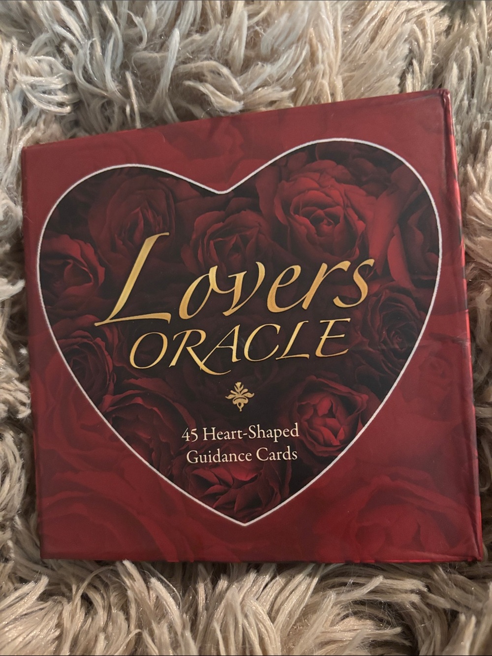 Lovers Oracle Heart-Shaped Guidance Cards – Red